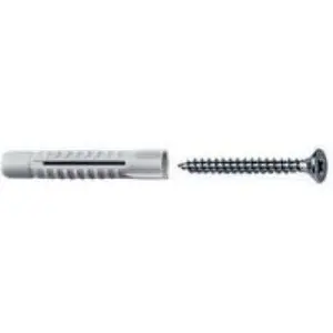 Cheville Multiusage 6Mm Avec Vis 4,5X40 20 Unités