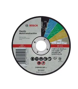 Disque tronconner mult 125×22.23x 1mm BOSCH acc