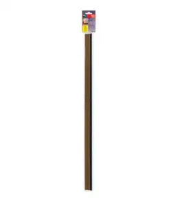 Bas de porte adhésif à brosse bois clair 82 cm