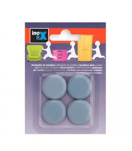 Patins Glisseur Adhesif Pour Meubles 5,5X25Mm Gris 4 Pièces