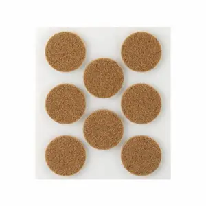 Lot 20 Feutres Synthetiques Adhesifs 27Mm Marron