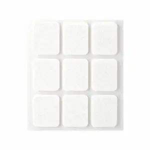 Feutre Synthetique Adhesif 29X23Mm Blanc