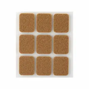 Feutre Synthetique Adhesif 29X23Mm Marron