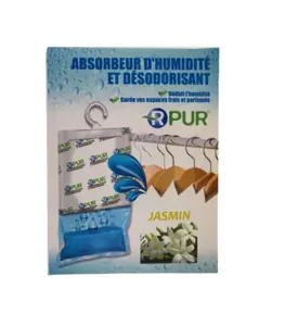 Absorbeur d’humidité et désodorisant pour penderie jasmin 250 G