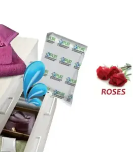 Absorbeur d’humidité et désodorisant tiroir rose 3×36 G
