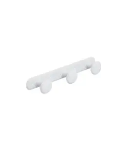 Porte-Manteau Acier 3 Supports Blanche