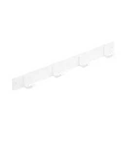 Porte-Manteau Aluminium 4 Supports Simple Blanche