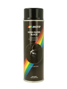 Peinture aérosol noir brillant 500 ml MOTIP