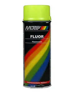 Peinture aérosol jaune fluo 400ml MOTIP