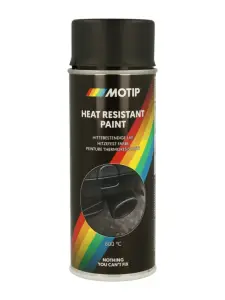 Peinture aérosol haute temperature noir 400ml MOTIP