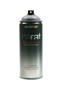 Peinture aérosol carat gris argent brillante 400mL MOTIP
