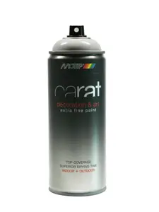 Peinture aérosol carat blanc papyrus brillante 400mL MOTIP