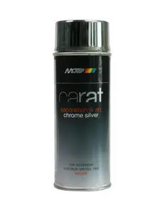 Peinture aérosol en spray carat effet chrome argenté 400 ml MOTIP