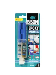 Bison Adhésif époxy universel seringue 24 ml