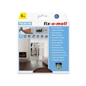Joint en caoutchouc adhesif profil p 18m5,5x9mm couleur blanc