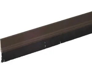 Joint de porte avec brosse standard autocollant marron 1 metre