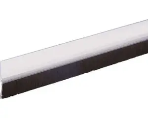 Barre bas de porte coupe froid adhesive standard transparente 1m