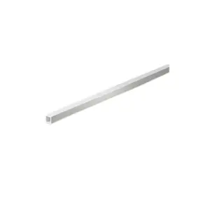 Tube Carré Argent Anodisé 2000X10
