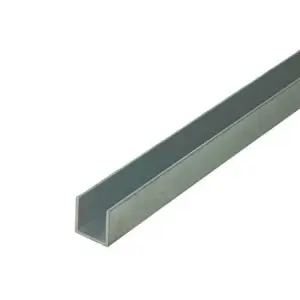 Profil En U Aluminium Naturel 1000Mmx20X20