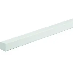 Profil Carre Plein Pvc Blanc 1000X10X10