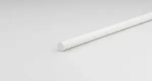 Tube Rond Plein Blanc 8Mm