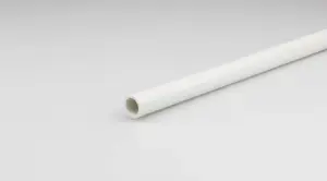 Profil Tube Carre En Pvc Blanc 1000X16X1,9