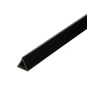 Profil Serre Feuillet En Pvc Noir 1000X17