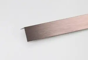 Corniere en aluminium en cuivre brossé 2000mmx15x15