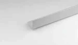 Corniere en aluminium argent anodise 2000x25x25