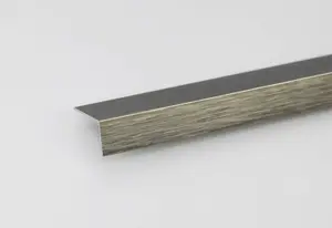 Corniere en aluminium titanium brosse 2000x10x10