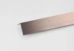 Corniere en aluminium cuivre brossé 1000mmx10x10