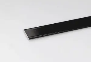 Profil Plat Noir Brossé