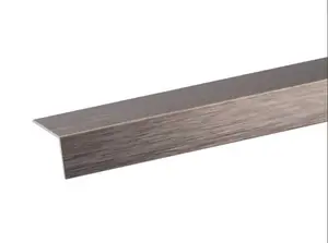 Corniere d'angle en aluminium titanium brossé 1000mmx25x25