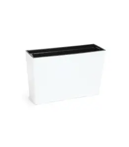 Pot De Fleurs Carré Werbena 190X560Mm Blanc