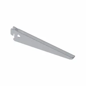 Console double 17cm aluminium blanc