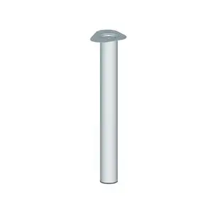Pied De Meuble Rond Chrome 1100Mm
