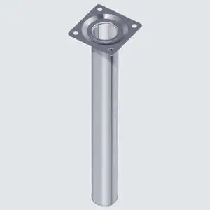 Pied De Meuble Acier 150X30Mm Rond Chrome