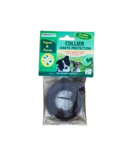 Collier pour chien anti tiques et puces naturel