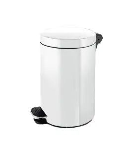 Poubelle À Pédale 5L Blanc