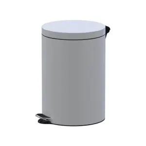 Poubelle À Pédale 20L Blanc