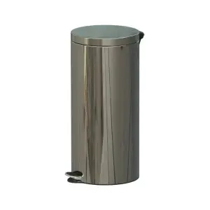 Poubelle À Pédale 30L Brillant