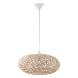 Suspension E27 60W Beige Diamètre 450Mm Campilo