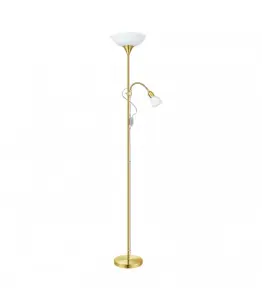 Lampadaire UP 2 acier laiton mat 1x60w