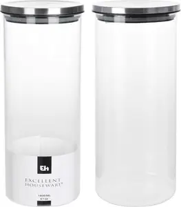 Bocal de conservation en verre avec couvercle 1800 ml