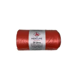 Sac Poubelle Rouge De 50L ( 50 Pieces )