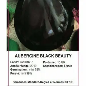 Sachet Aubergine Black 10 Grammes