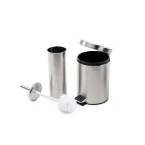 Poubelle À Pédale 3L Avec Brosse De Toilette