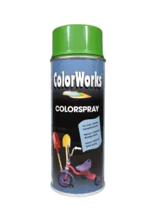 Peinture aérosol en spray verte satinée 400ml MOTIP