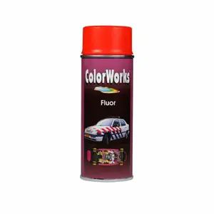 Peinture Aérosol 400 Ml Rouge Orange Fluorescent