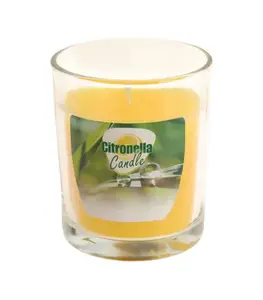 Bougie à la citronnelle dans un bocal en verre 7x8cm